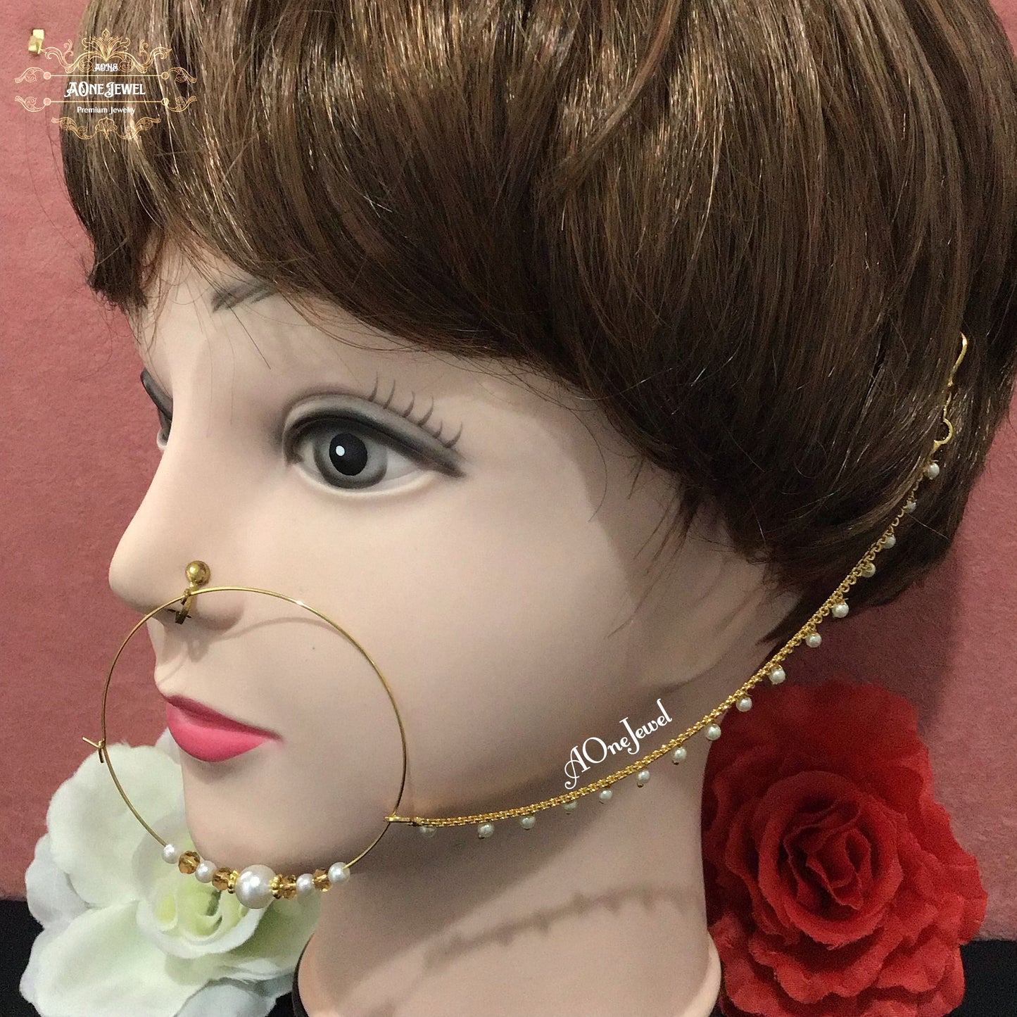 Bridal Pearl Nath, Nose Ring