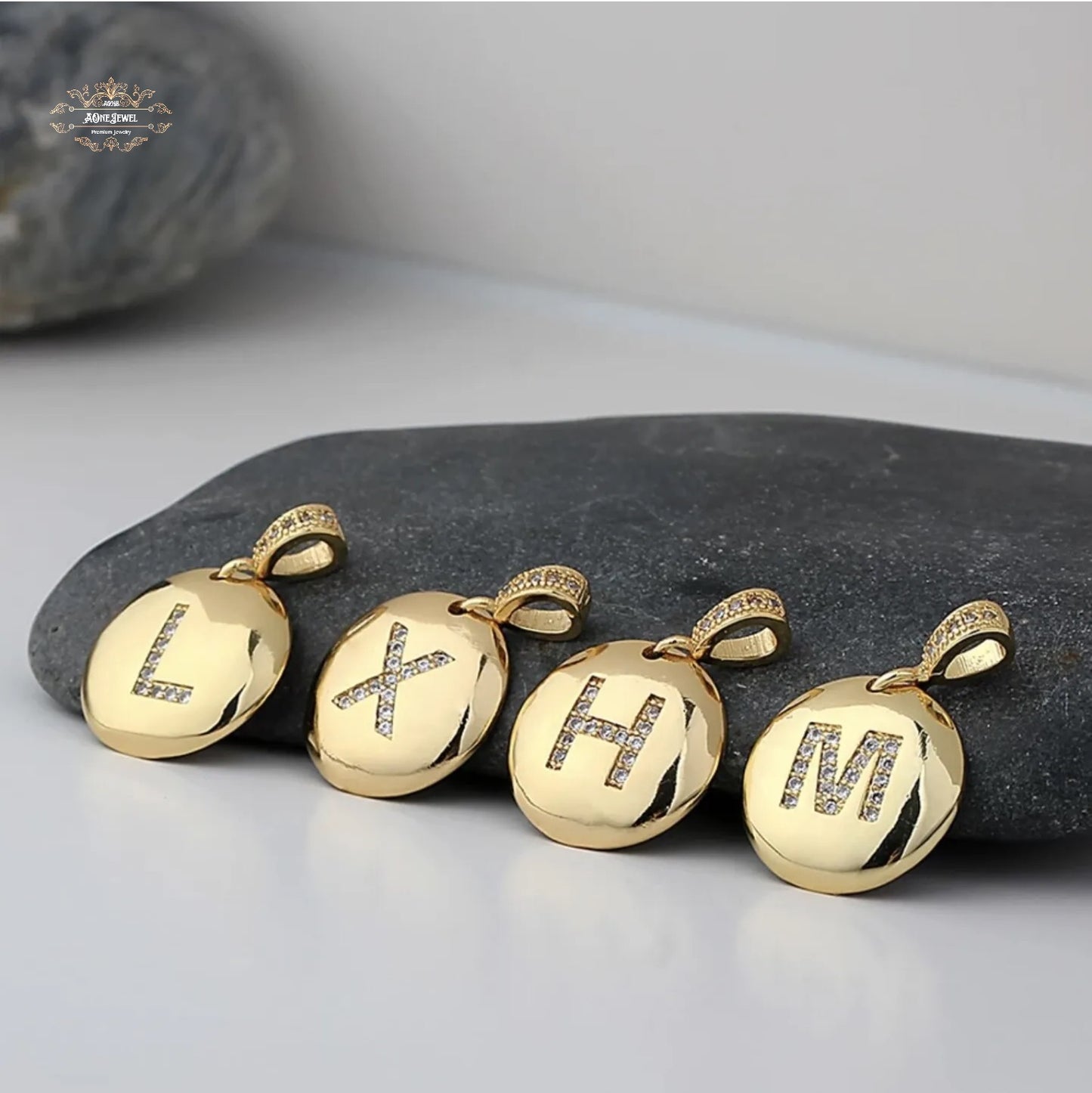 Luxury Capital Initial CZ Gold Plated A-Z 26 Letters