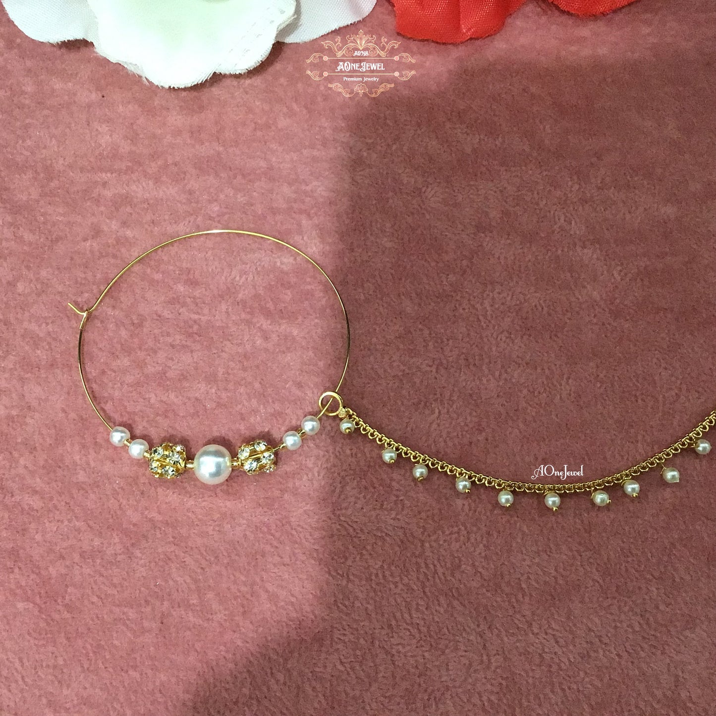 Bridal Pearl Nath, Nose Ring