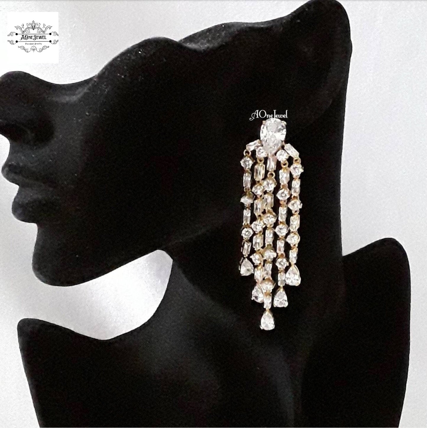 Indian 14k gold plated tassel earrings