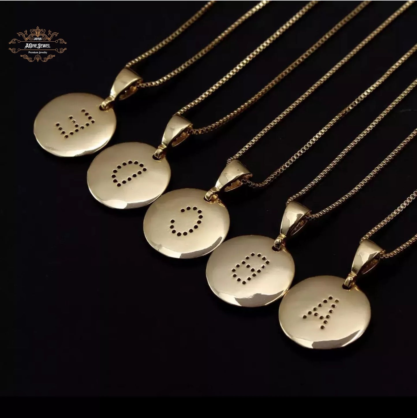 Luxury Capital Initial CZ Gold Plated A-Z 26 Letters
