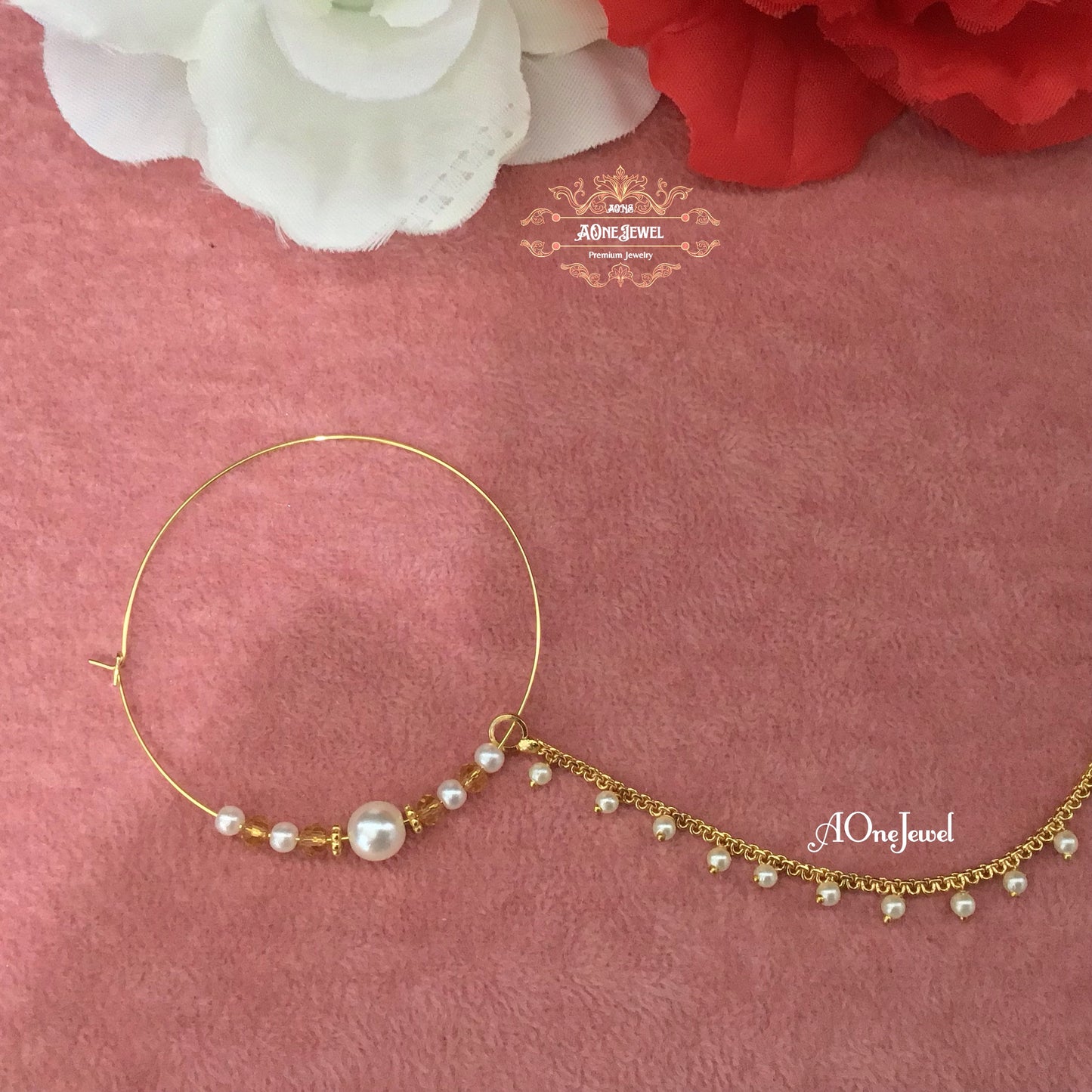 Bridal Pearl Nath, Nose Ring