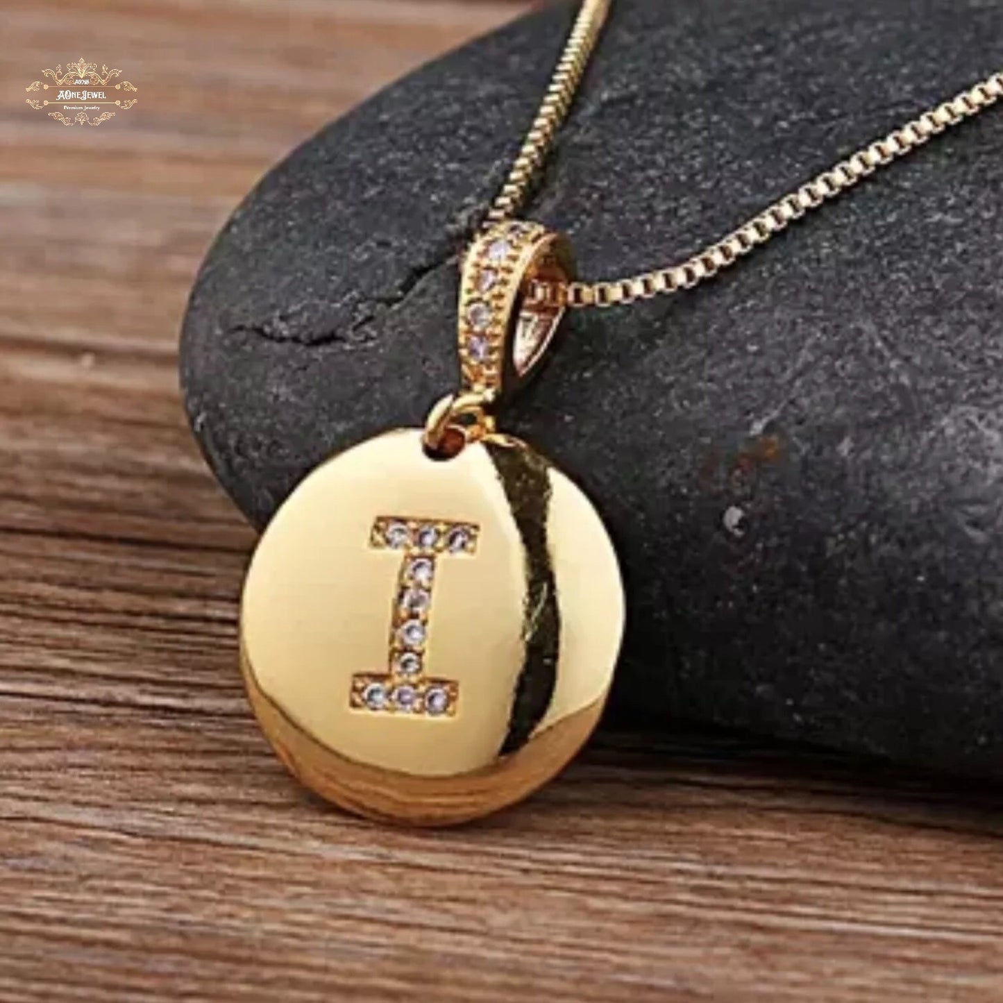 Luxury Capital Initial CZ Gold Plated A-Z 26 Letters