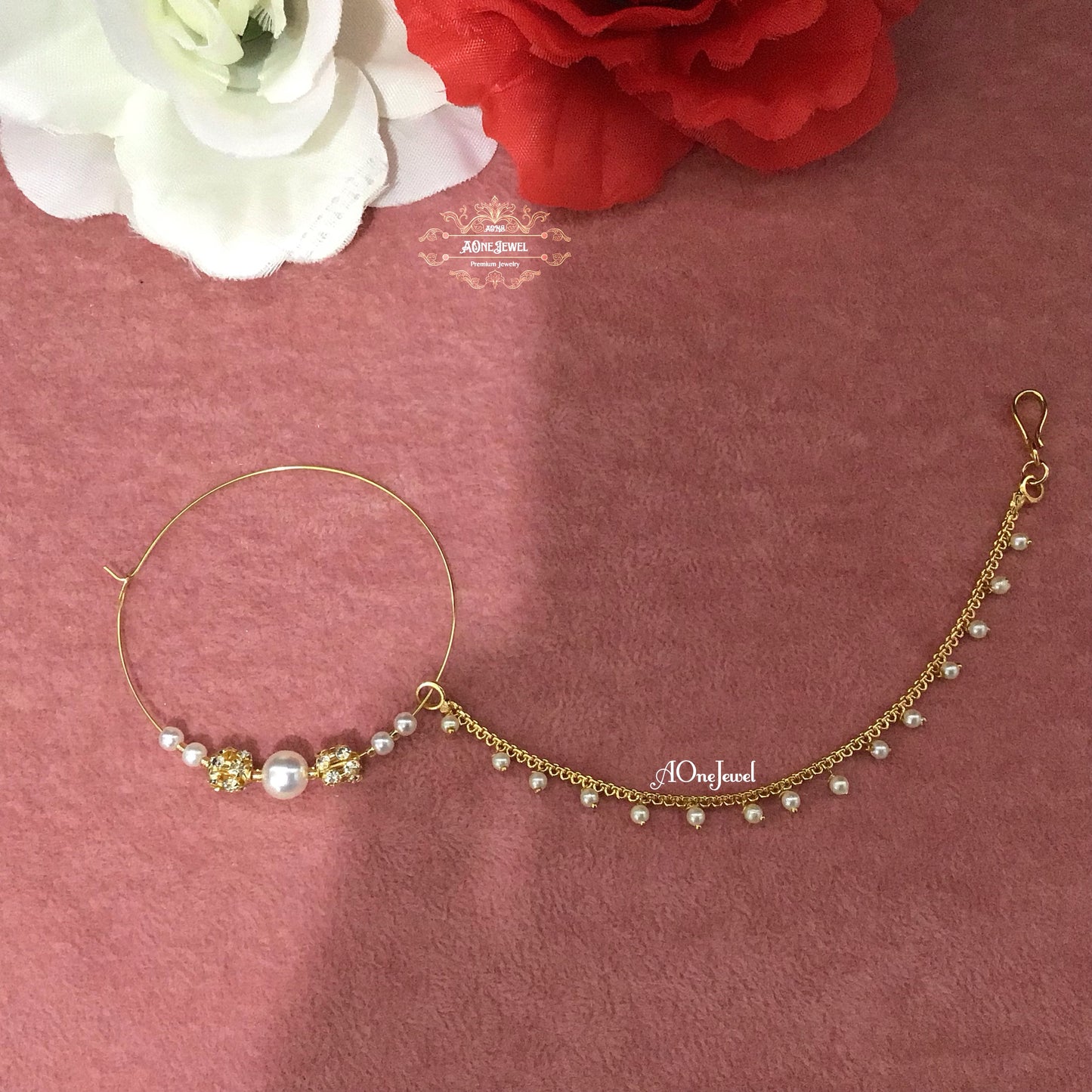 Bridal Pearl Nath, Nose Ring