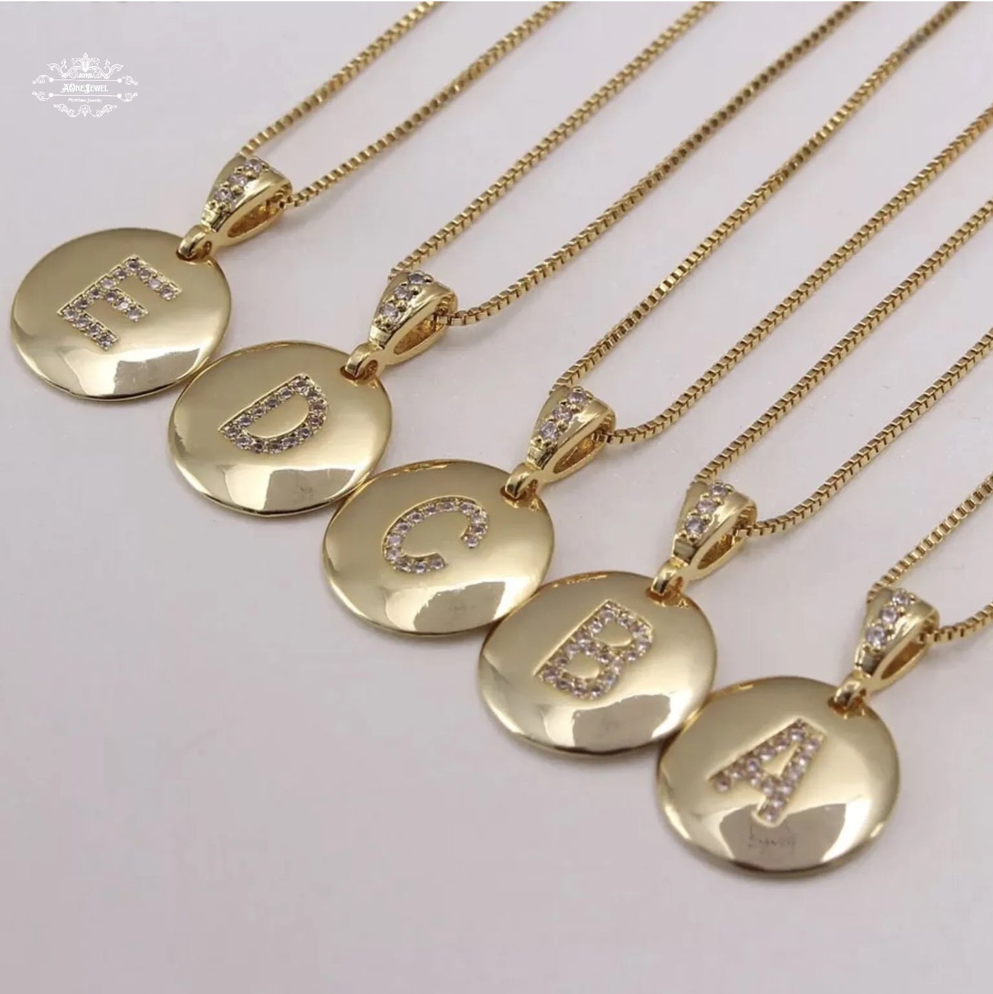 Luxury Capital Initial CZ Gold Plated A-Z 26 Letters
