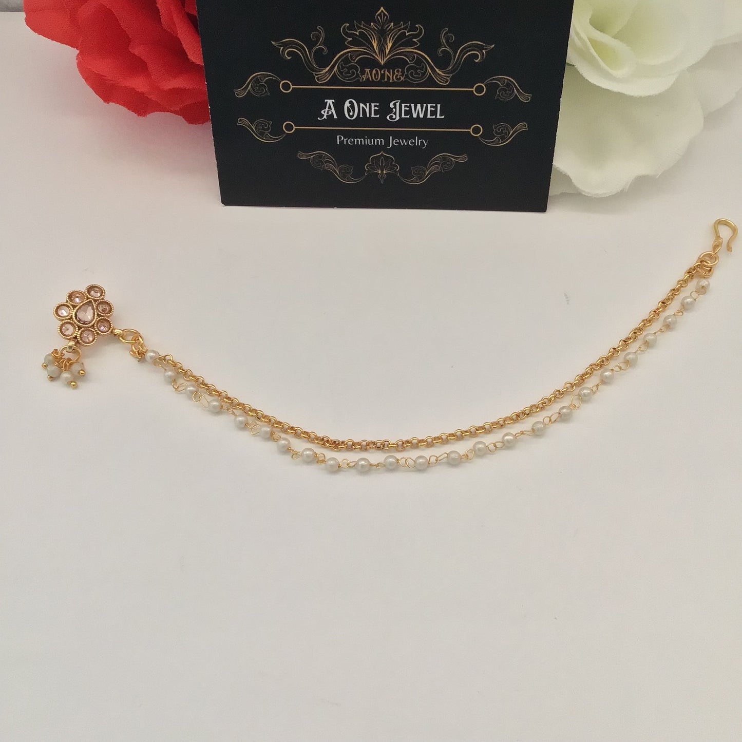 Bridal Clip On Nose String, Nathni, Nose Ring