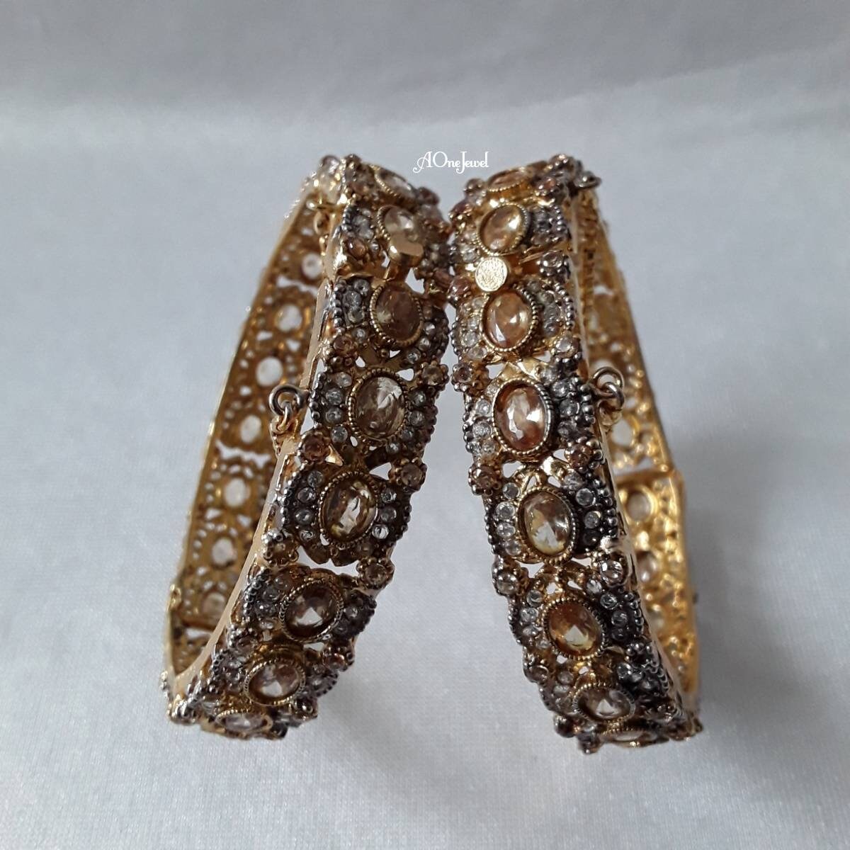 Indian Wedding 2.6 / 2.8 Gold Plated Openable Bangles