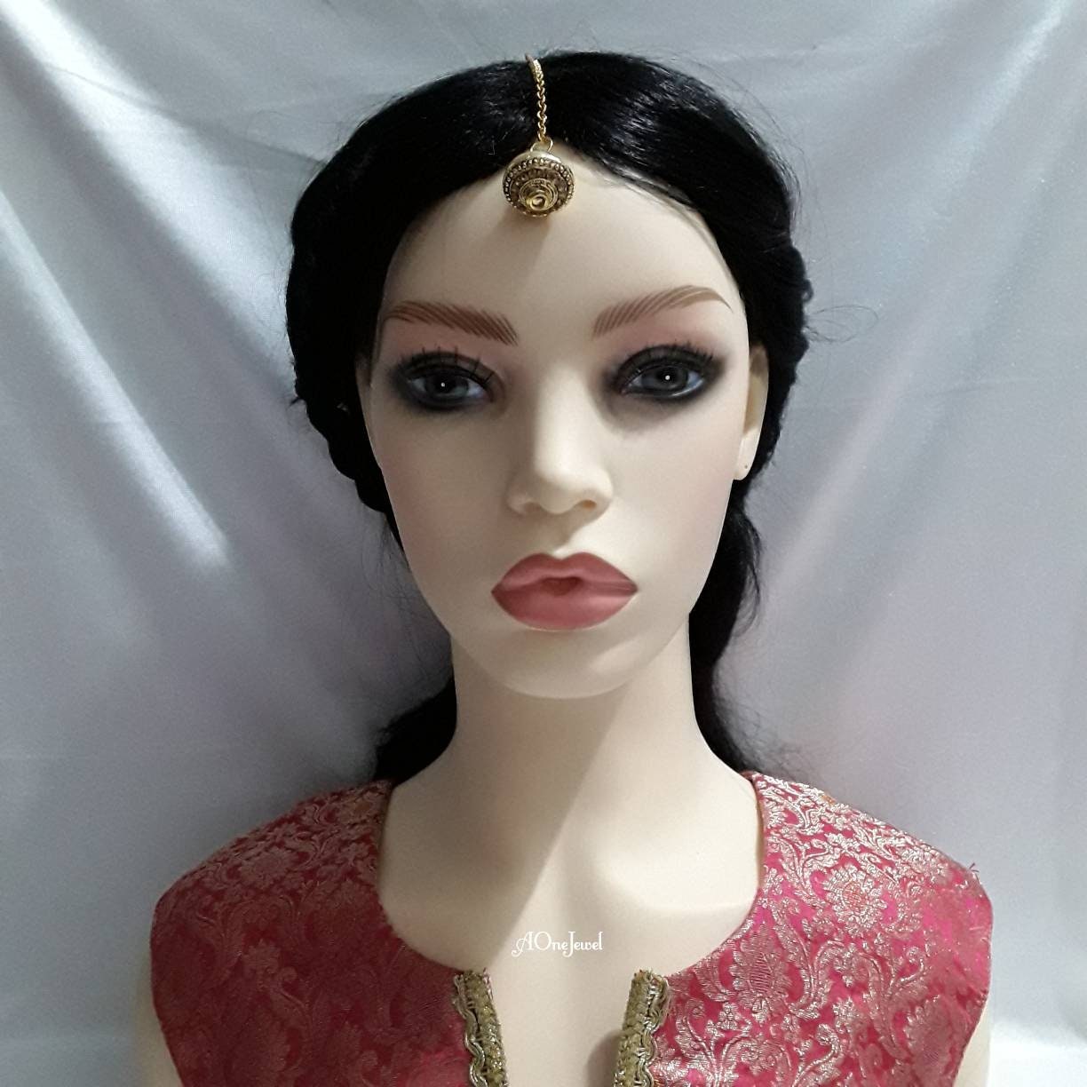 Traditional Borla Maang Tikka, Borla, Bridal Maang Tikka, Bore Damini Tikka, Head Jewellery, Indian Maang Tikka, Rajastani Style Tikkli