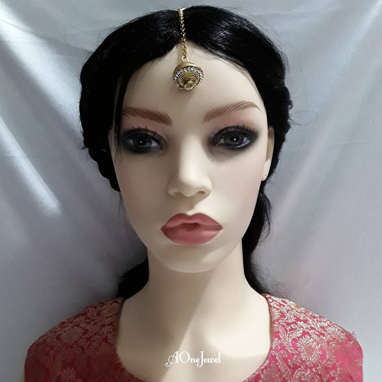 Traditional Borla Maang Tikka, Borla, Bridal Maang Tikka, Bore Damini Tikka, Head Jewellery, Indian Maang Tikka, Rajastani Style Tikkli