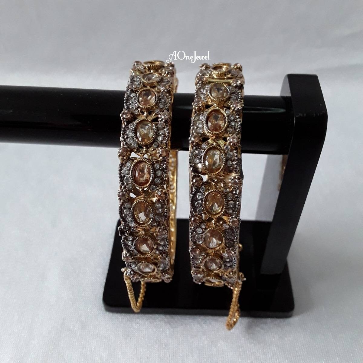 Indian Wedding 2.6 / 2.8 Gold Plated Openable Bangles