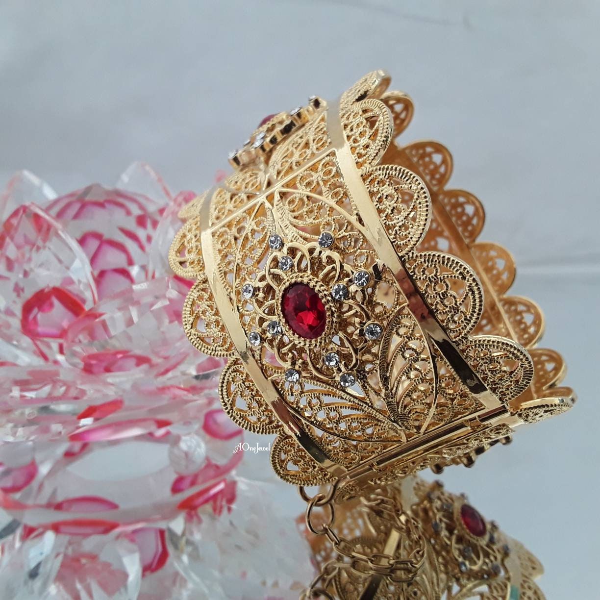 Indian Gold Plated 1pc Size 2.8 Bangles Openable, Indian Jewelry, Pakistani Jewelry, Bangles, Bracelet, Kada, Ethnic Bangles, Wedding Bangle