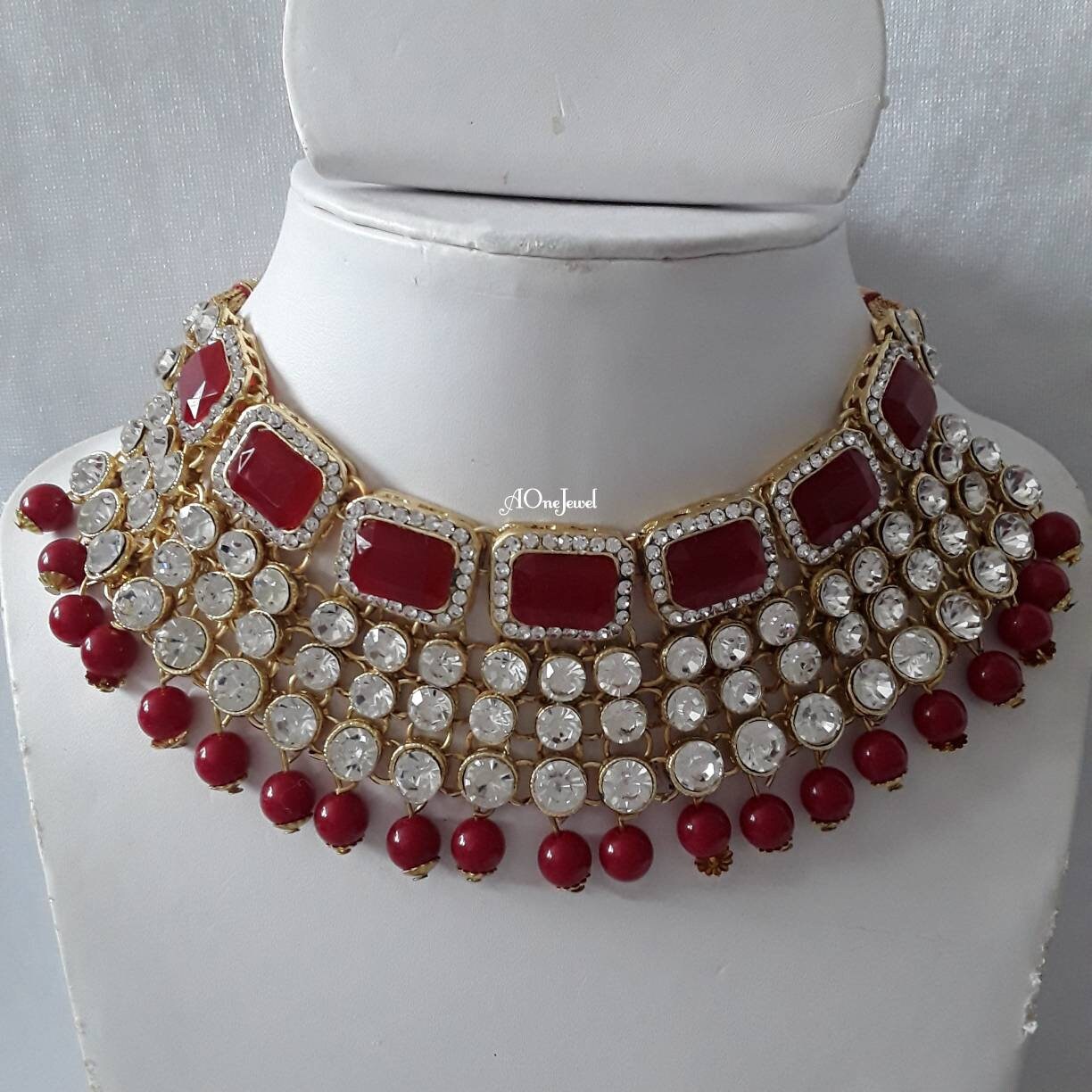 Indian Kundan Pearl Necklace Set With Tikka, Pearl Necklace Set, Wedding Jewelry Set, Pakistani Jewellery Set, Bridal Set,Sabysachi Jewelry