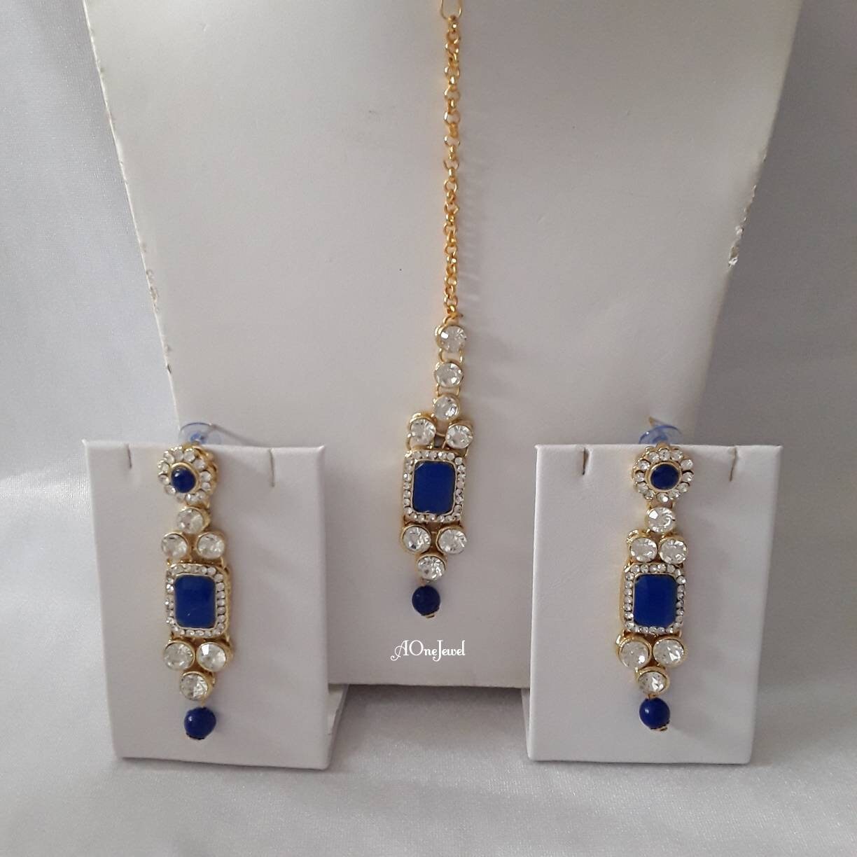 Indian Ethnic Kundan Pearl Necklace Set And Tikka, Pearl Necklace Set, Wedding Jewelry Set, Pakistani Jewellery,Gold Jewelry Set,Bridal Set