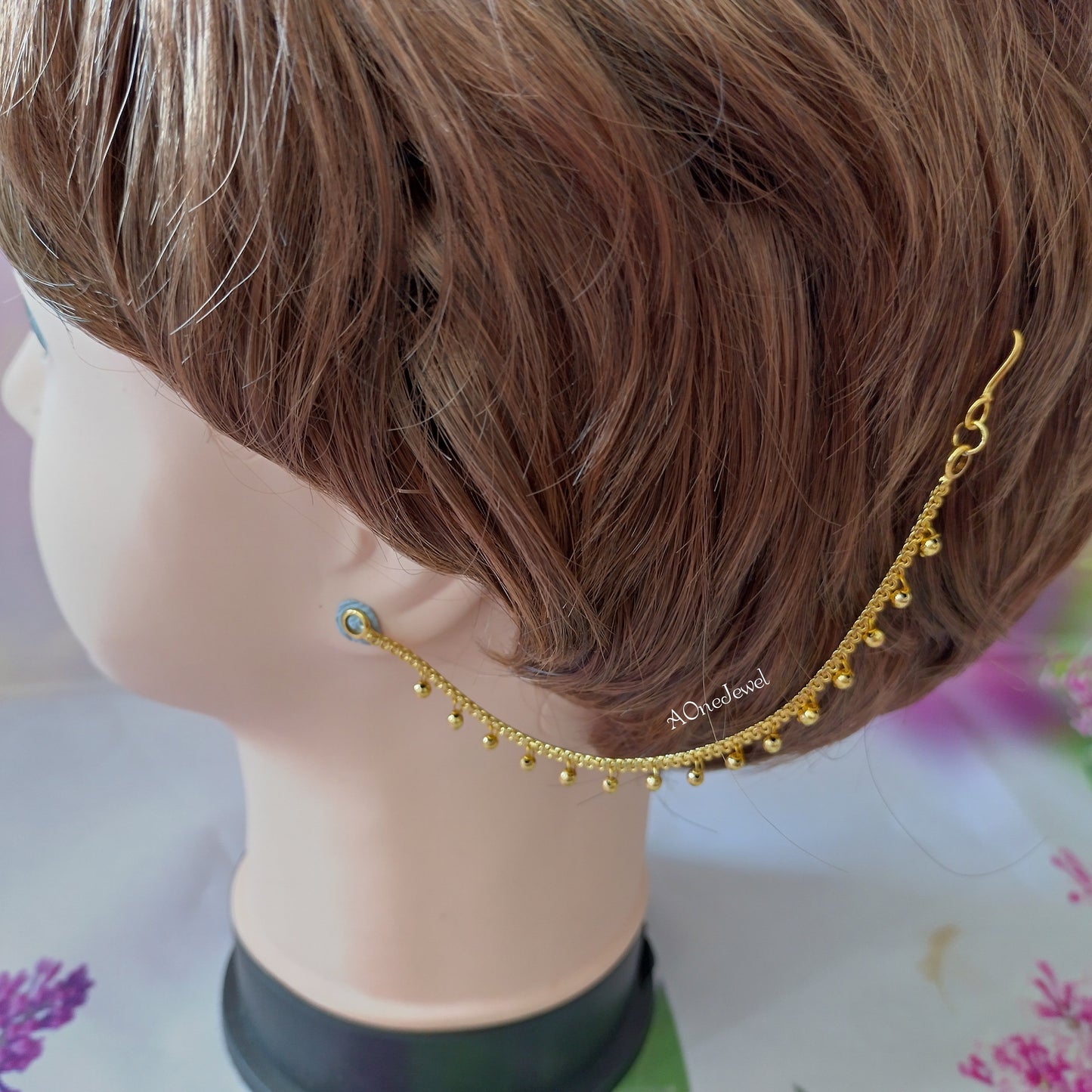 Gold Pearl Sahara For Earrings