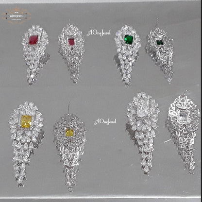 Drop Dangle CZ Diamond Earrings