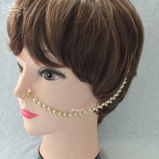 Bridal Clip On Nose String