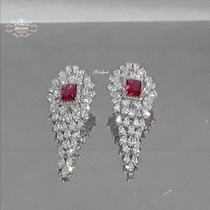 Drop Dangle CZ Diamond Earrings