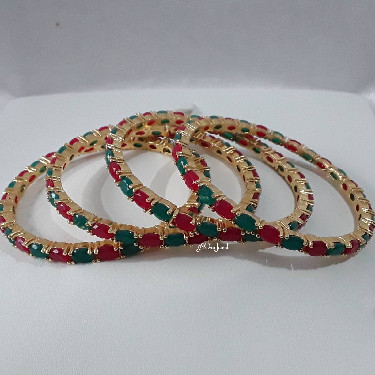 Indian 22K Gold Plated 4pcs Bangles Indian Jewelry