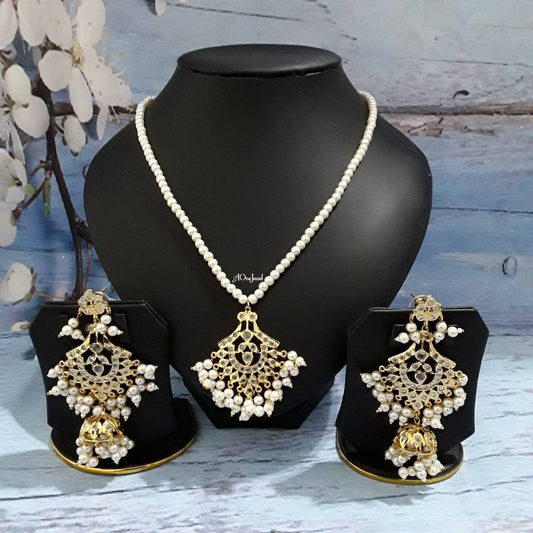 Indian Hyderabadi nizam jadau nizam jewellery set with jhumki earrings, pendant necklace set, pakistani designer Jewlry, sabysachi jewel