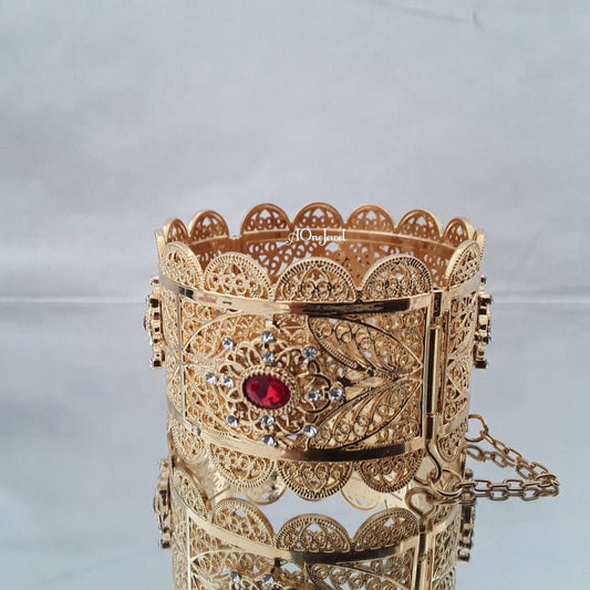 Indian Gold Plated 1pc Size 2.8 Bangles Openable, Indian Jewelry, Pakistani Jewelry, Bangles, Bracelet, Kada, Ethnic Bangles, Wedding Bangle