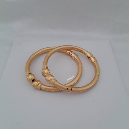 Indian Ethnic 2pcs Gold Plated Openable Bangles Size 2.8, Indian Jewelry, Pakistani Jewelry, Bangles, Bracelet, Kada, Ethnic Bangles