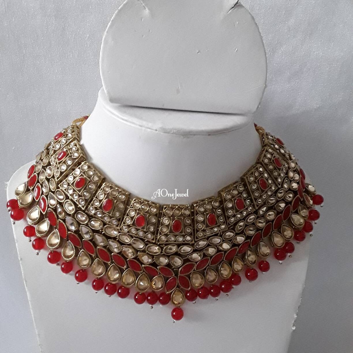 Indian Ethnic Kundan Pearl Necklace Set Tikka, Pearl Necklace Set, Wedding  Jewelry Set, Pakistani Jewelry, Sabysachi Jewelry, Bridal Set