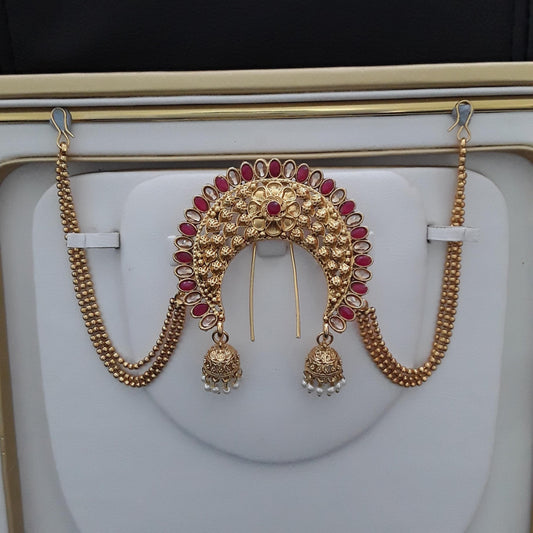 Golden Juda Pin With Chain