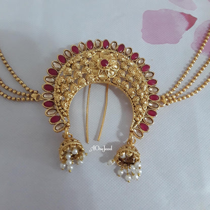 Golden Juda Pin With Chain